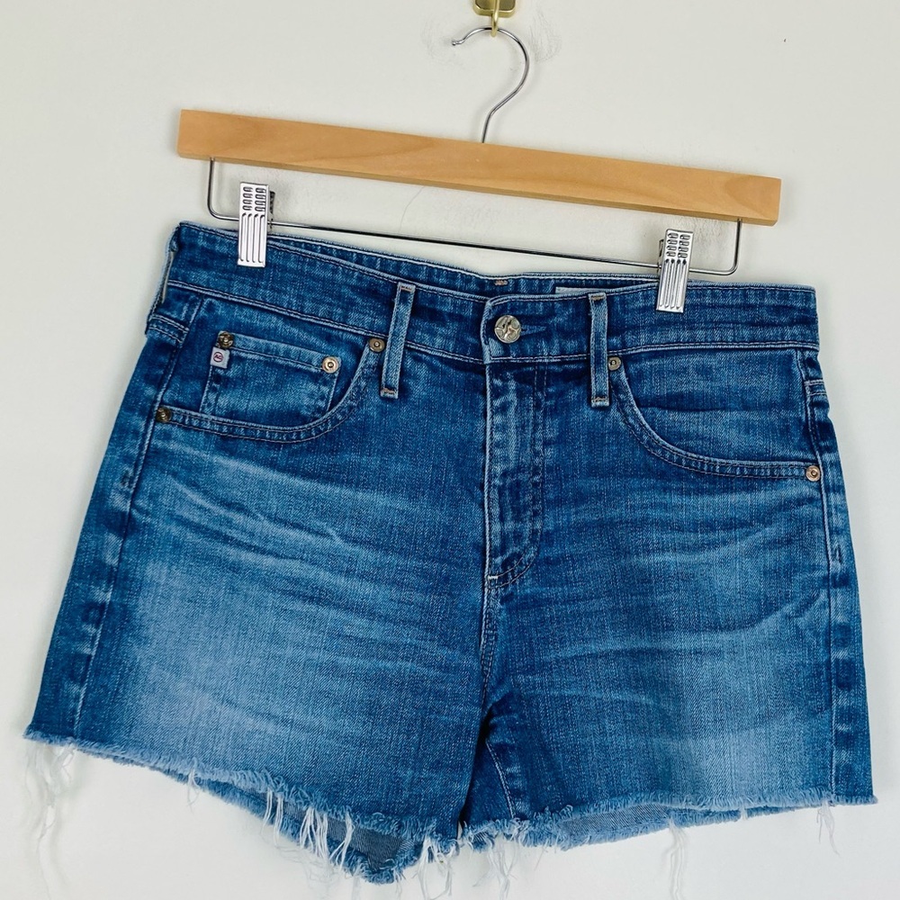 AG Adriano Goldschmied Made in USA denim cut off shorts. Size 26.